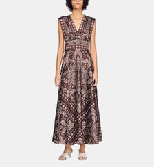 Robe longue imprimé bandana Sandro
