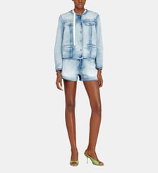 Veste en denim skeleton mi-léger Diesel