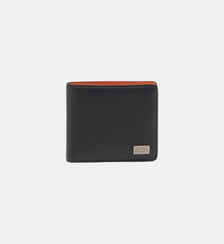 Portefeuille bi-fold en cuir bicolore Diesel
