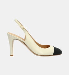 Sling back annouk - cuir lisse Colisée Paris