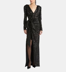 Robe longue à sequins Balmain