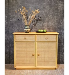 Commode en rotin Garance N°754- Produit chiné Debongout
