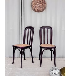 Paire de chaises en bois Claude N°608- Produit chiné Debongout