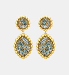 Boucles d'oreilles clip Angèle rond et goutte  - Angele Satellite