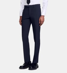 Pantalon de costume droit en laine mélangée Sandro