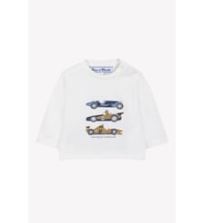 T-shirt - Moutarde coton imprimé voitures Tartine Et Chocolat
