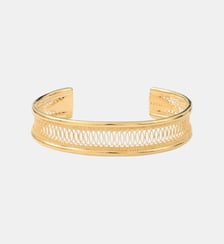 Bracelet souple ajustable   doré à l'or fin - Noor Satellite