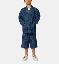 Veste en jean imprimée Kenzo Kids