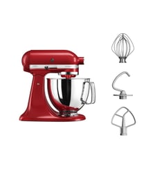 Robot pâtissier 5KSM125EER Artisan Rouge Empire,  4,8 L, bol avec poignée, 300 watts Kitchenaid