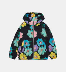 Coupe-vent à motif floral avec logo imprimé Marni