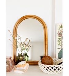 Miroir en rotin Céleste Cyrillus