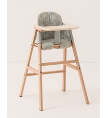 Ensemble chaise évolutive 3 en 1 avec plateau et coussin Growing Green Nobodinoz