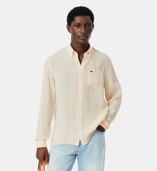 Chemise regular fit en lin Lacoste