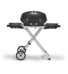Barbecue gaz Travel Q Pro noir 2brûleurs sur chariot pliant, 54x37 cm Napoleon