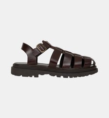 Sandales Plates Argos Cuir Pull-Up Bobbies