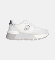 Sneakers à plateforme en daim et maille filet Liu Jo