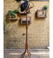 Porte-manteau en bois verni Max N°460- Produit chiné Debongout