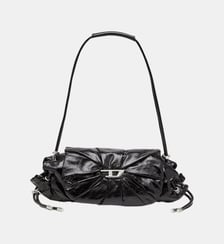 Scrunch-D-Petit sac à bandoulière en cuir froissé Diesel