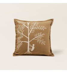 Housse De Coussin  Coton imprimé, finition volant plat Madura