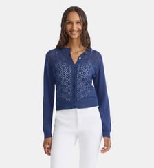 cardigan Lover en coton bleu marine Agnès b.