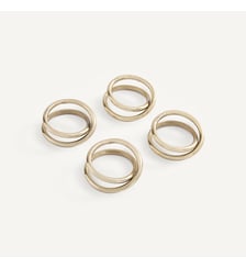Lot de 4 ronds de serviette en métal aluminium AM.PM