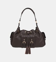 Sac victoria en cuir naturel Caroll