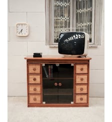 Buffet en osier et bambou Gustave N°1642- Produit chiné Debongout