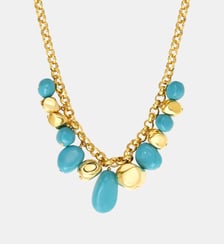 Collier chaîne à larges maillons   doré à l'or fin - Loulou Satellite