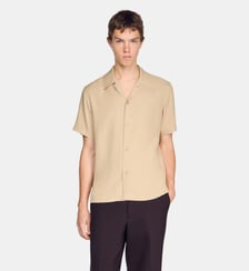 Chemise fluide à col requin Sandro