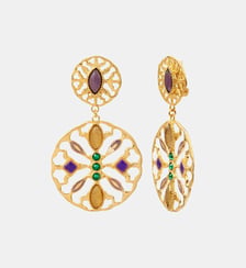 Boucles d'oreilles clips   doré à l'or fin - Arizona Dream Satellite