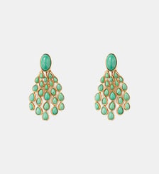 Boucles d'oreilles Cherokee turquoise pin Aurélie Bidermann