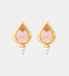 Boucles d'oreilles puces tiges percées   doré à l'or fin - Bysance Satellite