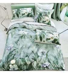 Housse de couette imprimée en satin de coton, KIYOSUMI Designers Guild