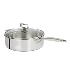 Sauteuse inox Ultraply avec couvercle en verre Cristel