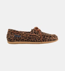 Mocassins Pellet en cuir velours léopard - JUDY Pablo