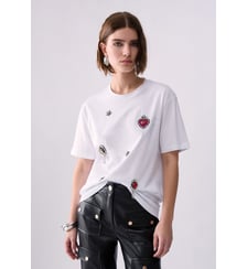T-shirt avec broderies bijoux Liu Jo