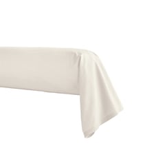 Taie de traversin unie en percale de coton, PREMIÈRE Essix