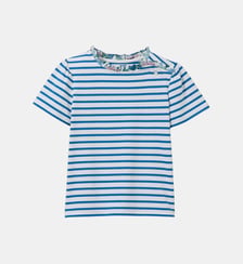 T-shirt marinière  tissu Liberty - Coton biologique Cyrillus