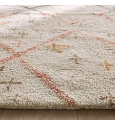 Tapis de couloir épais laine, tufté main AM.PM