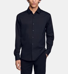 Chemise droite en coton mélangé Sandro