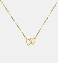Pendentif en or jaune 9 carats avec des cœurs entrelacés Aristocrazy