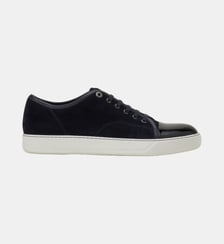 Sneakers Dbb1 En Suede Et Cuir Vernis Lanvin
