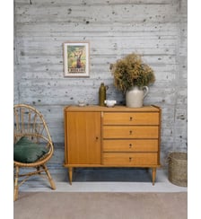 Buffet en bois clair Gustave N°591- Produit chiné Debongout
