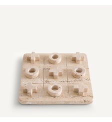 Jeu tic-tac-toe en travertin AM.PM