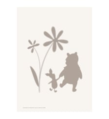 Poster Disney - Disney's Winnie the Pooh & Piglet Flower Silhouettes Poster & Frame