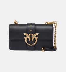 Sac à bandoulière mini love bag one en cuir avec boucle bijou Pinko