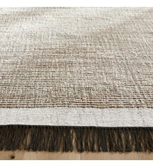 Tapis jute laine et coton, tissé plat AM.PM