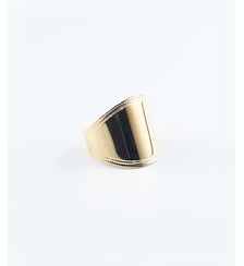 Bague Pur  en Acier doré Zag Bijoux