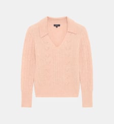 Pull mflorentin - Motif uni - Polyamide - Coupe droite Caroll