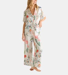Pyjama col tailleur en satin, èze Laurence Tavernier